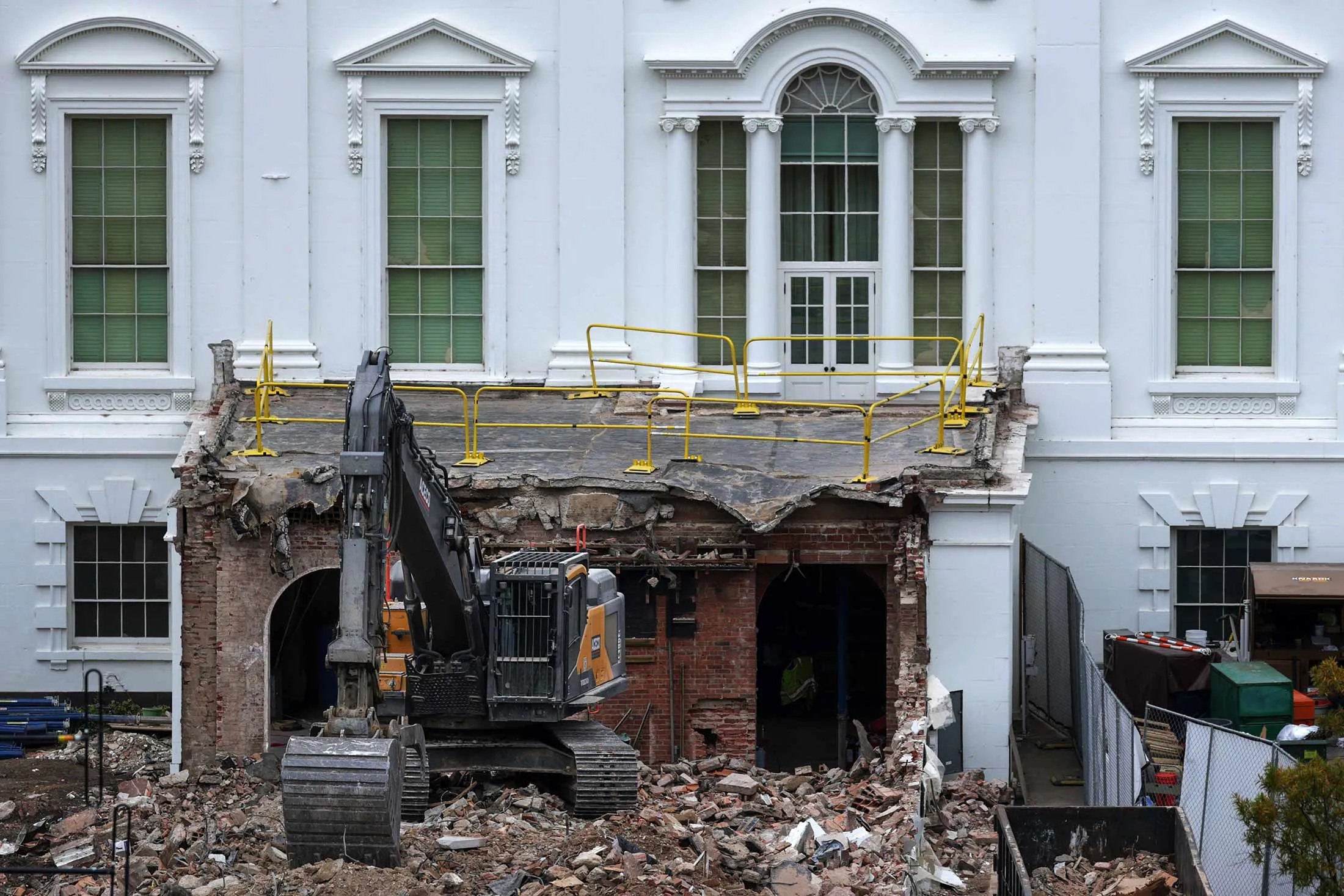 Demolition of the East Wing of the White House