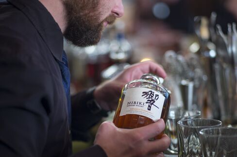 Hibiki Suntory Whisky served at a San Francisco bar.