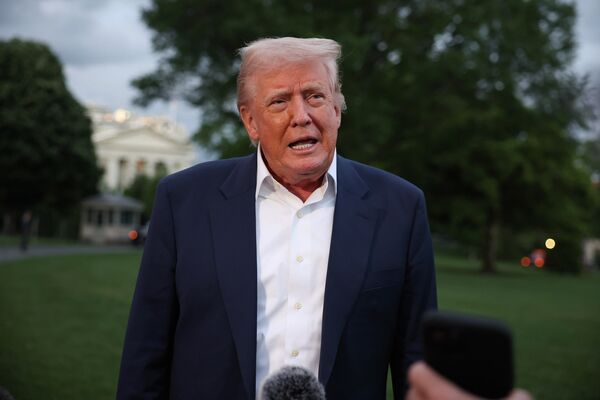 President Trump Returns To The White House After Weekend In Florida