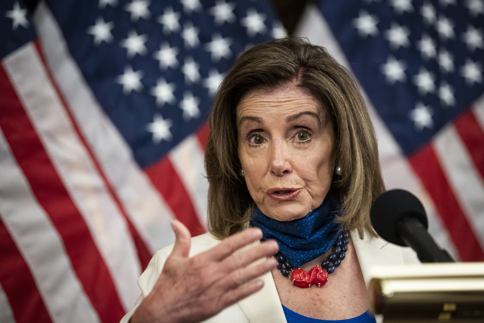 Nancy Pelosi speaks during a news conference on June 24, 2020.
