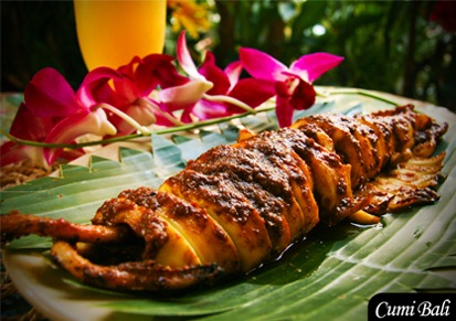BBQ squid at Cumi Bali. Source: Cumi Bali