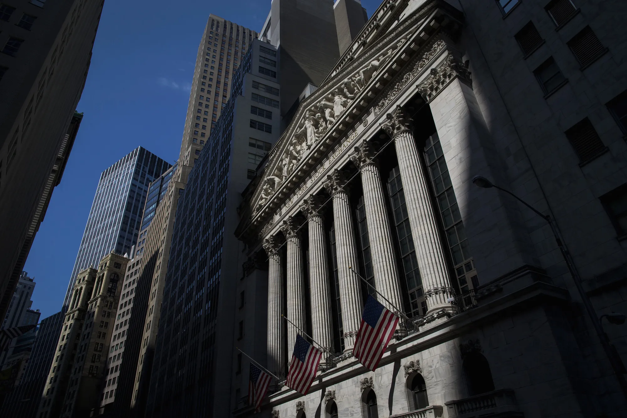 Trading On The Floor Of The NYSE As U.S. Stocks Rise Amid Stronger Job Gains Boost Optimism On Economy