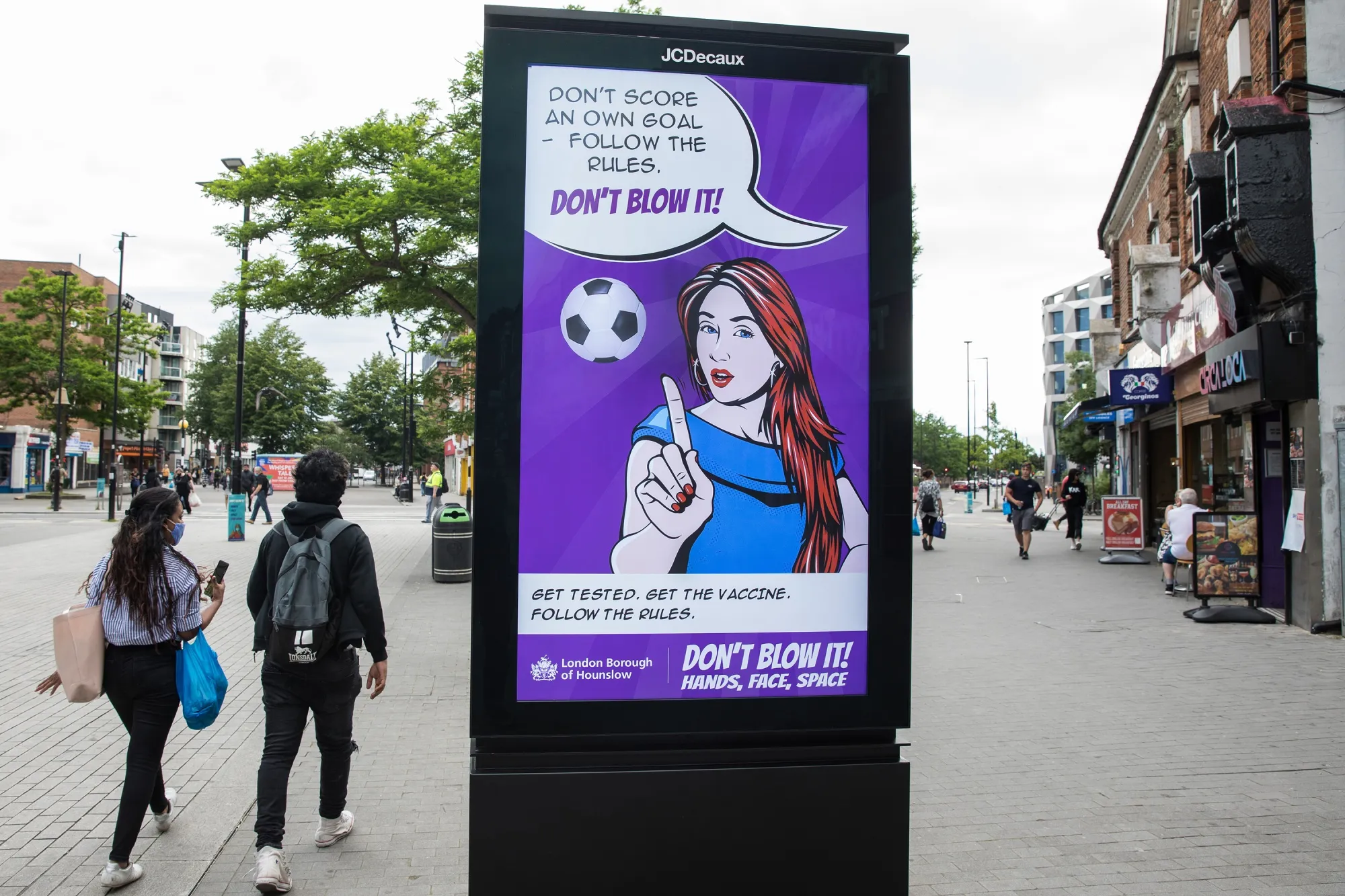 A health&nbsp;information sign in&nbsp;Hounslow, London.&nbsp;