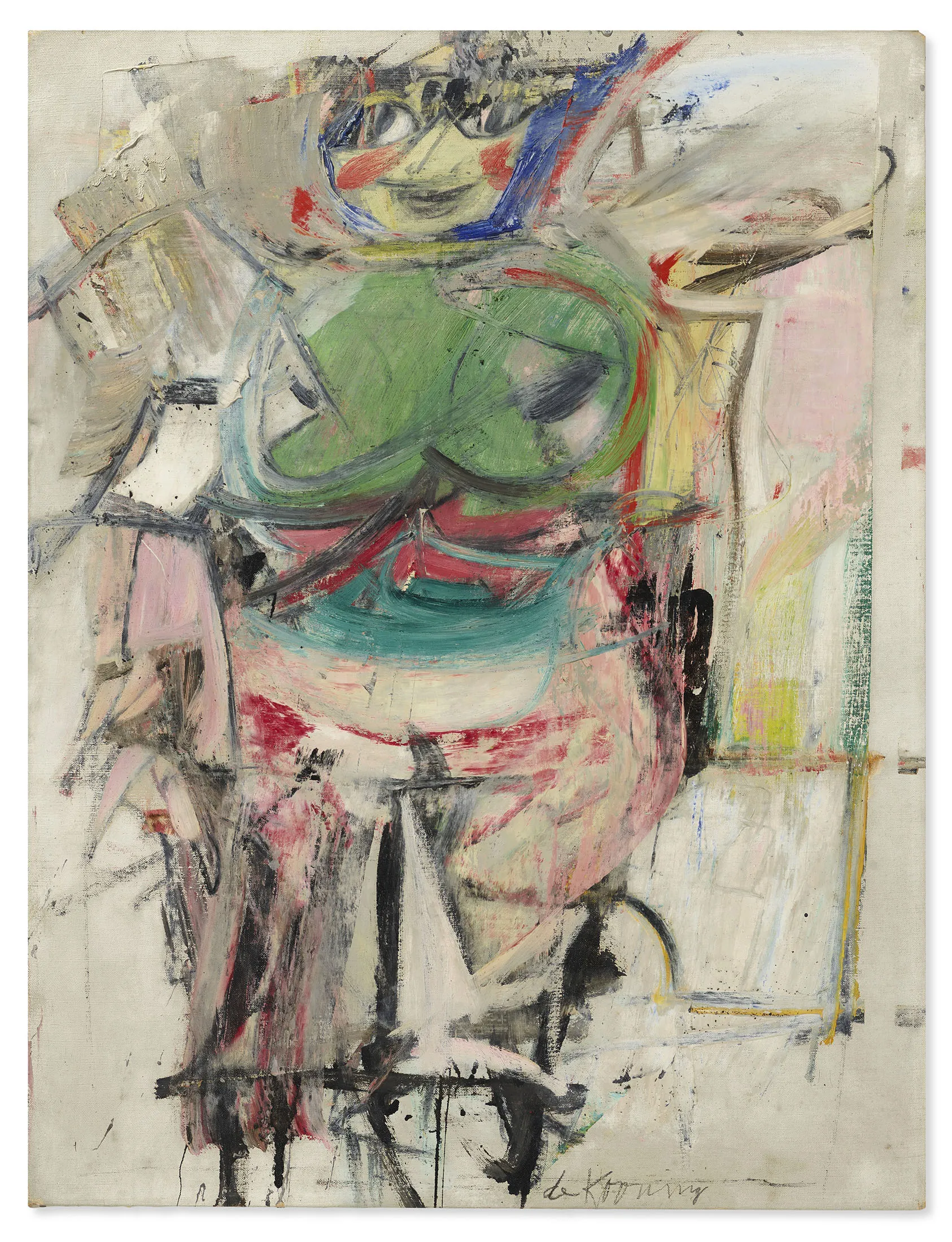 De Kooning’s 1953-1955 “Woman (Green)”