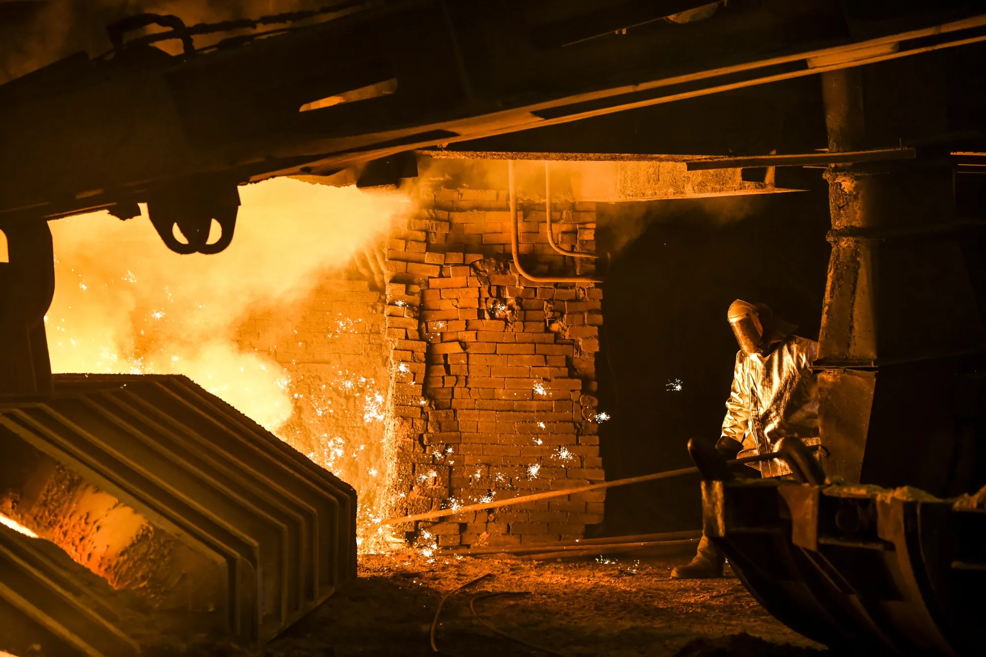 Magnitogorsk Iron &amp; Steel Works&nbsp;plant in&nbsp;Magnitogorsk, Russia.