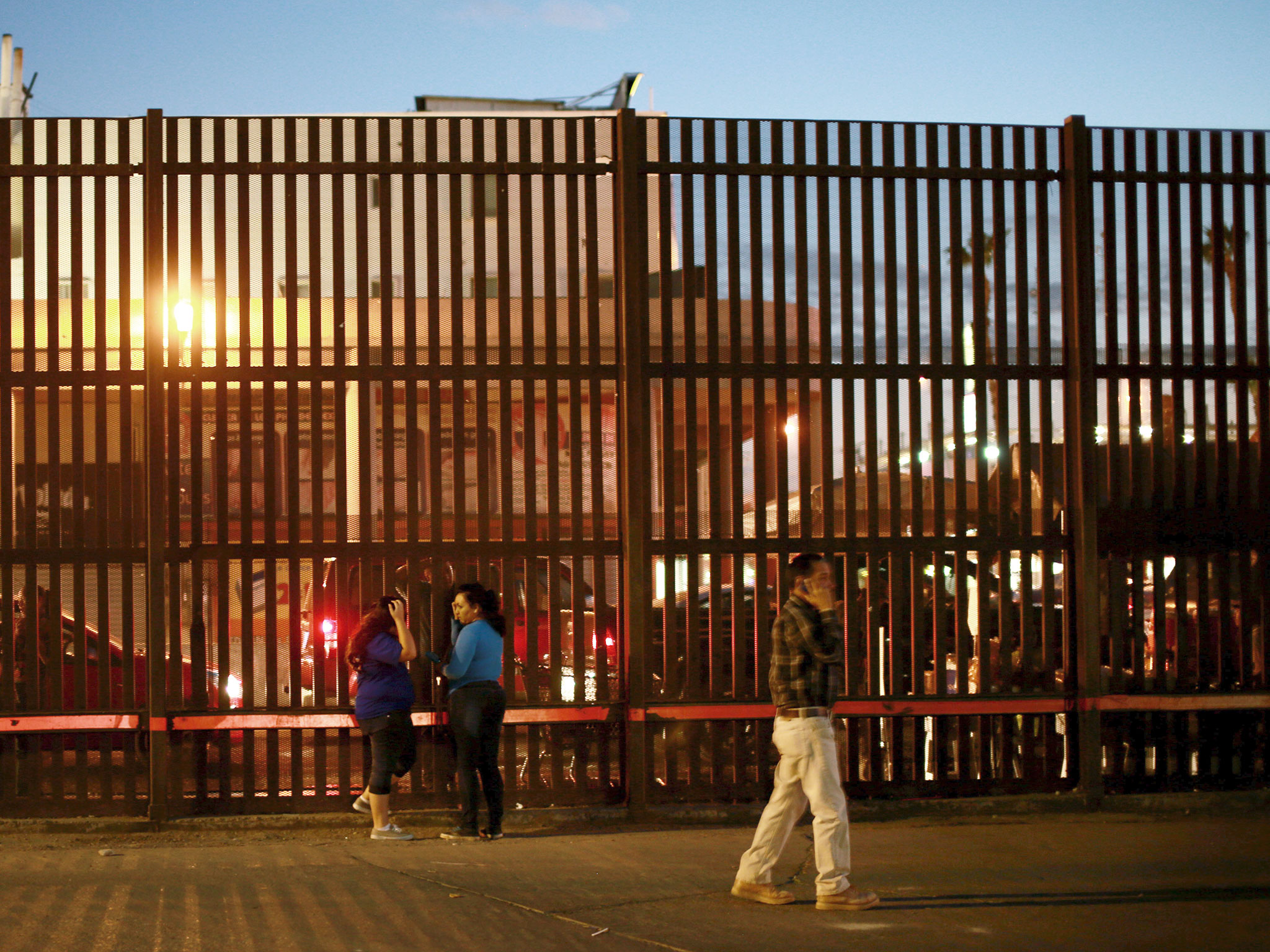 The U.S.-Mexico border wall in Calexico, California.
