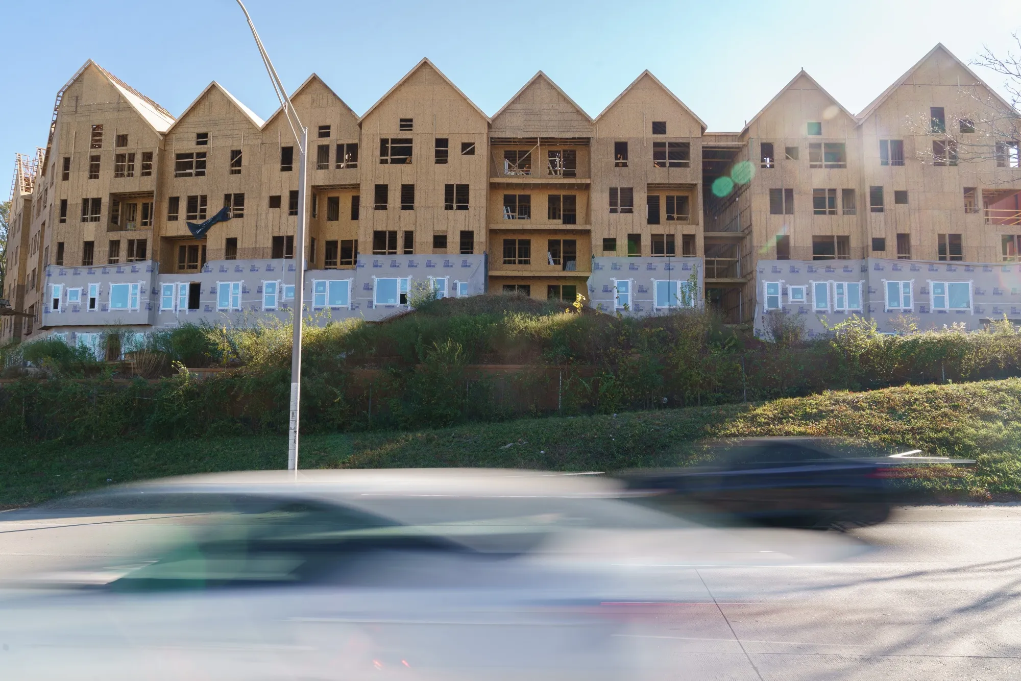 Housing under construction in Atlanta, Georgia.