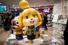 Goods of Nintendo game character Isabelle, known as Shizue in Japan, from the Animal Crossing series.