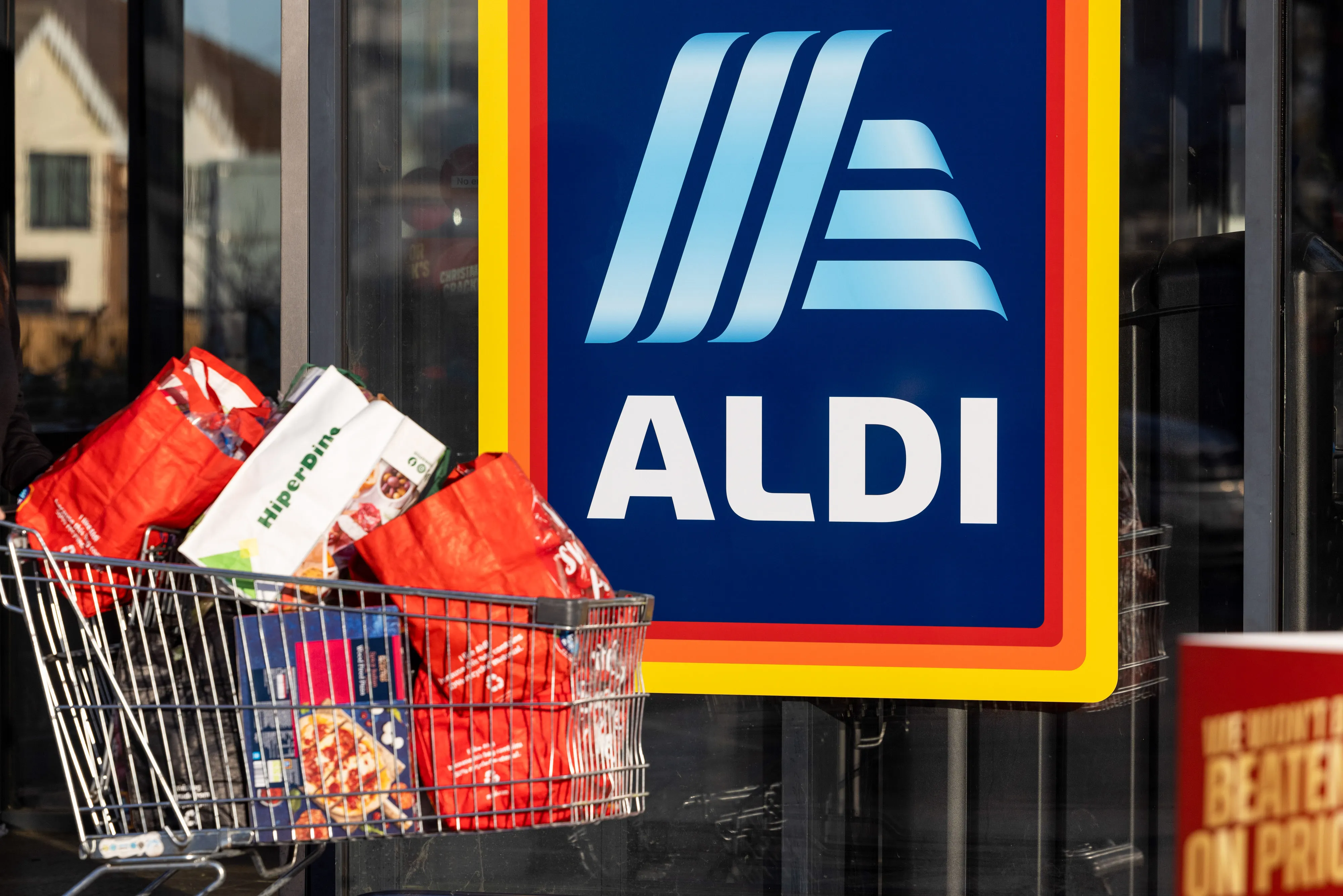 An Aldi Stores Ltd. supermarket in Benfleet, UK.