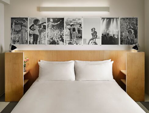 Master bedroom at the Asbury.