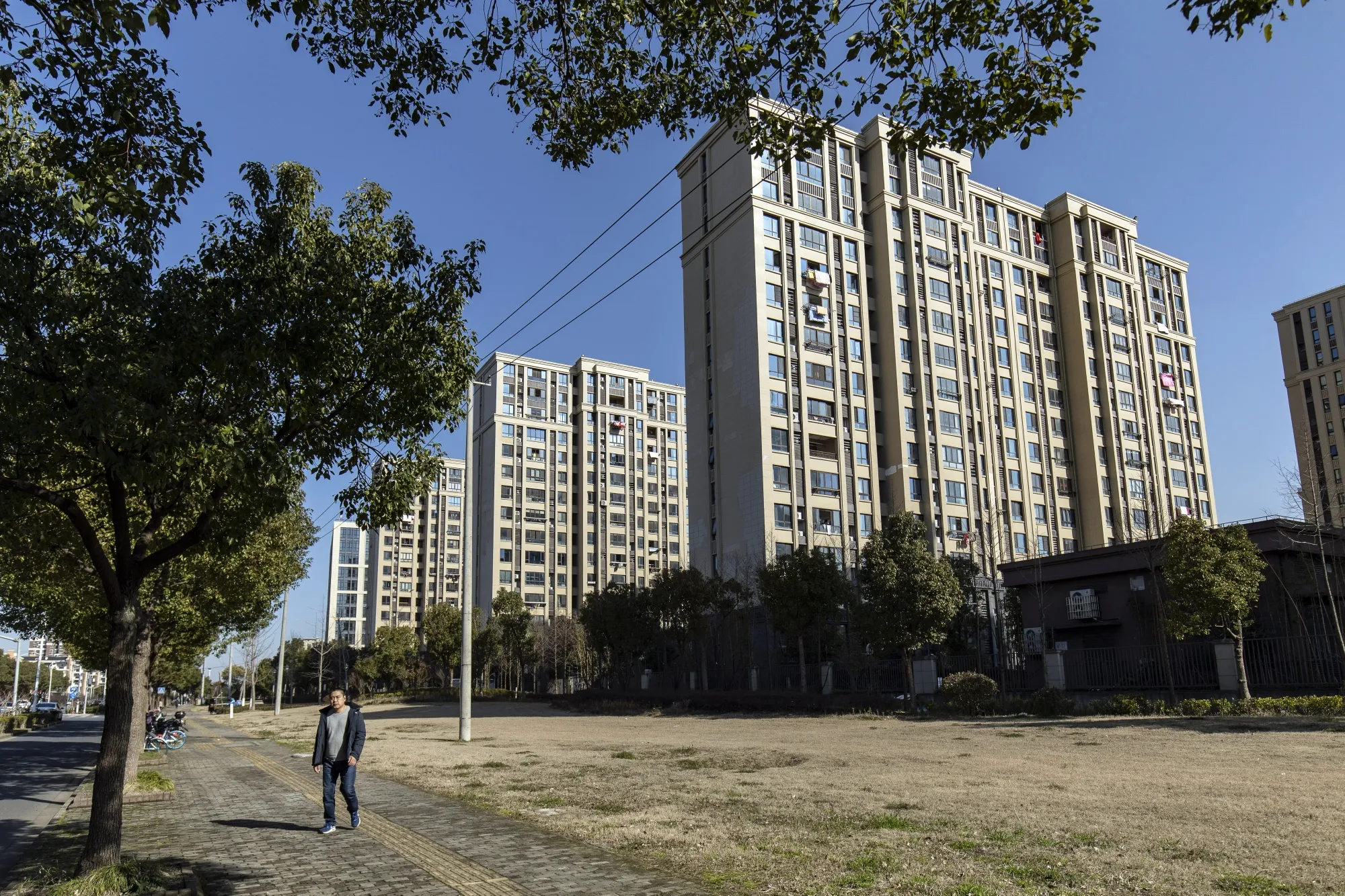 Residential buildings in the Jinshan district of Shanghai.