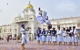 Members Of Nihang Sikh Perform Gatka On Miri Piri Diwas