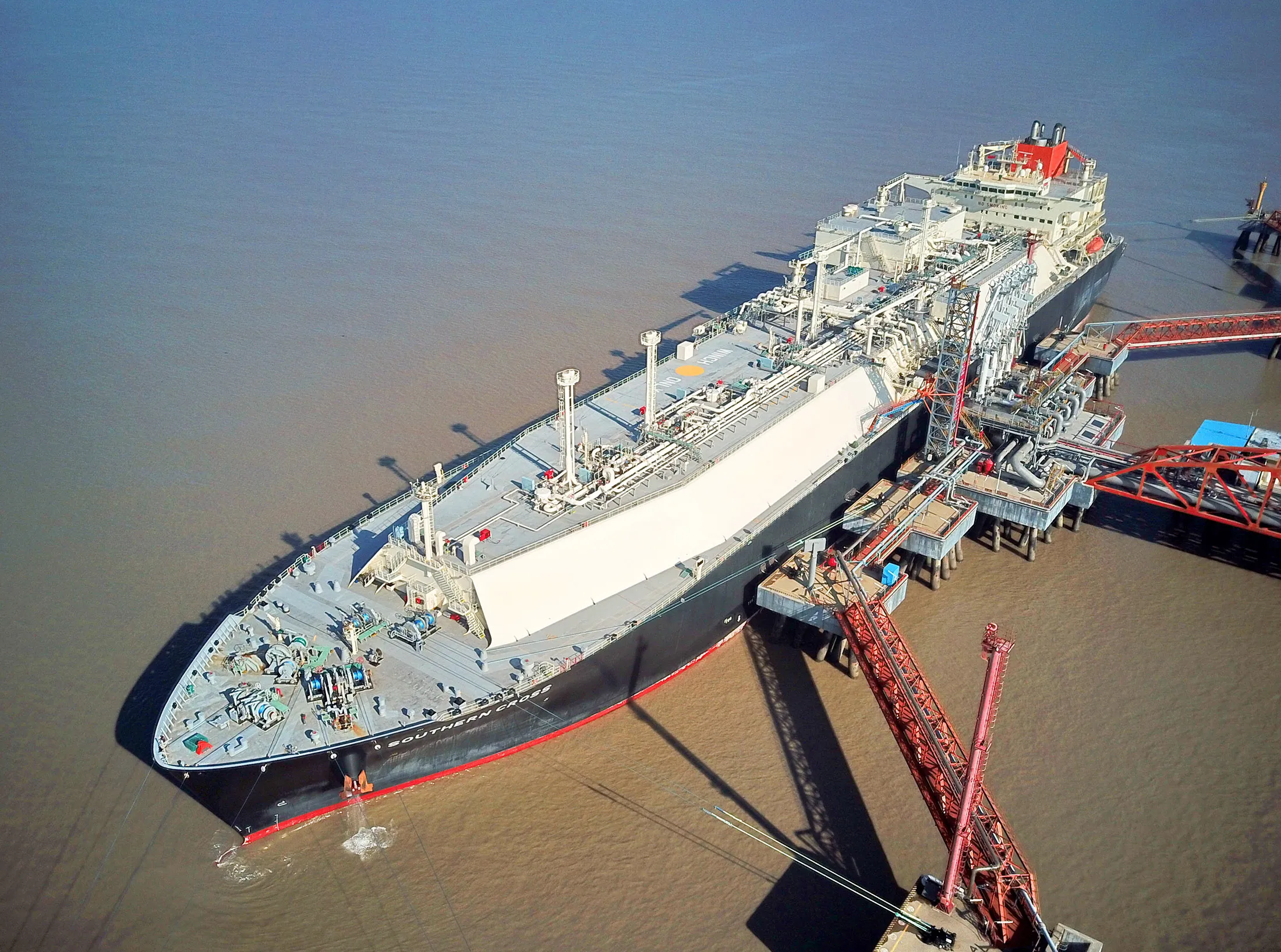 Australian Liquefied Natural Gas Tanker Arrives In China
