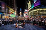 A gathering in Times Square on Aug. 28 to promote the People's Climate March