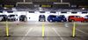 Vehicles sit parked at a Hertz Global Holdings Inc. rental location at Blue Grass Airport in Lexington, Kentucky.