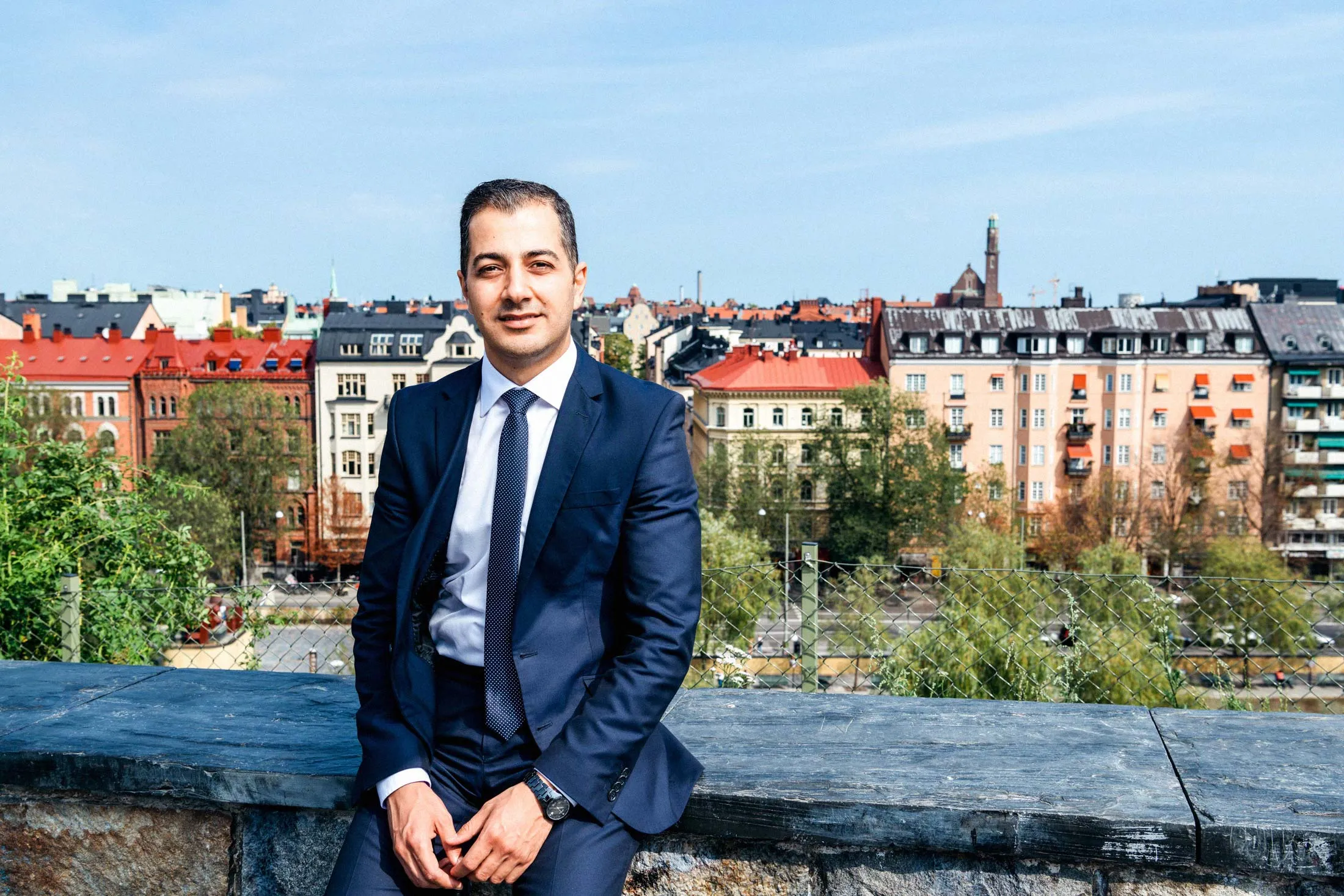 Hussam Al-Homsi in Stockholm.