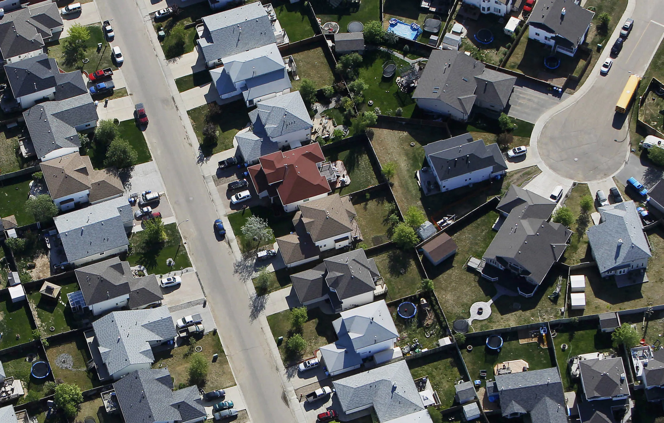 A housing development stands near Fort McMurray, Canada.
