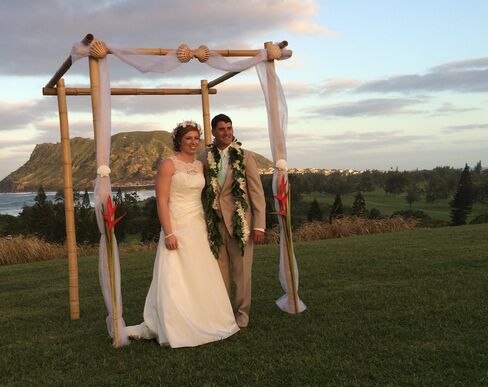 Natalie Heimel and Edward Mallue are married Sunday in Hawaii
