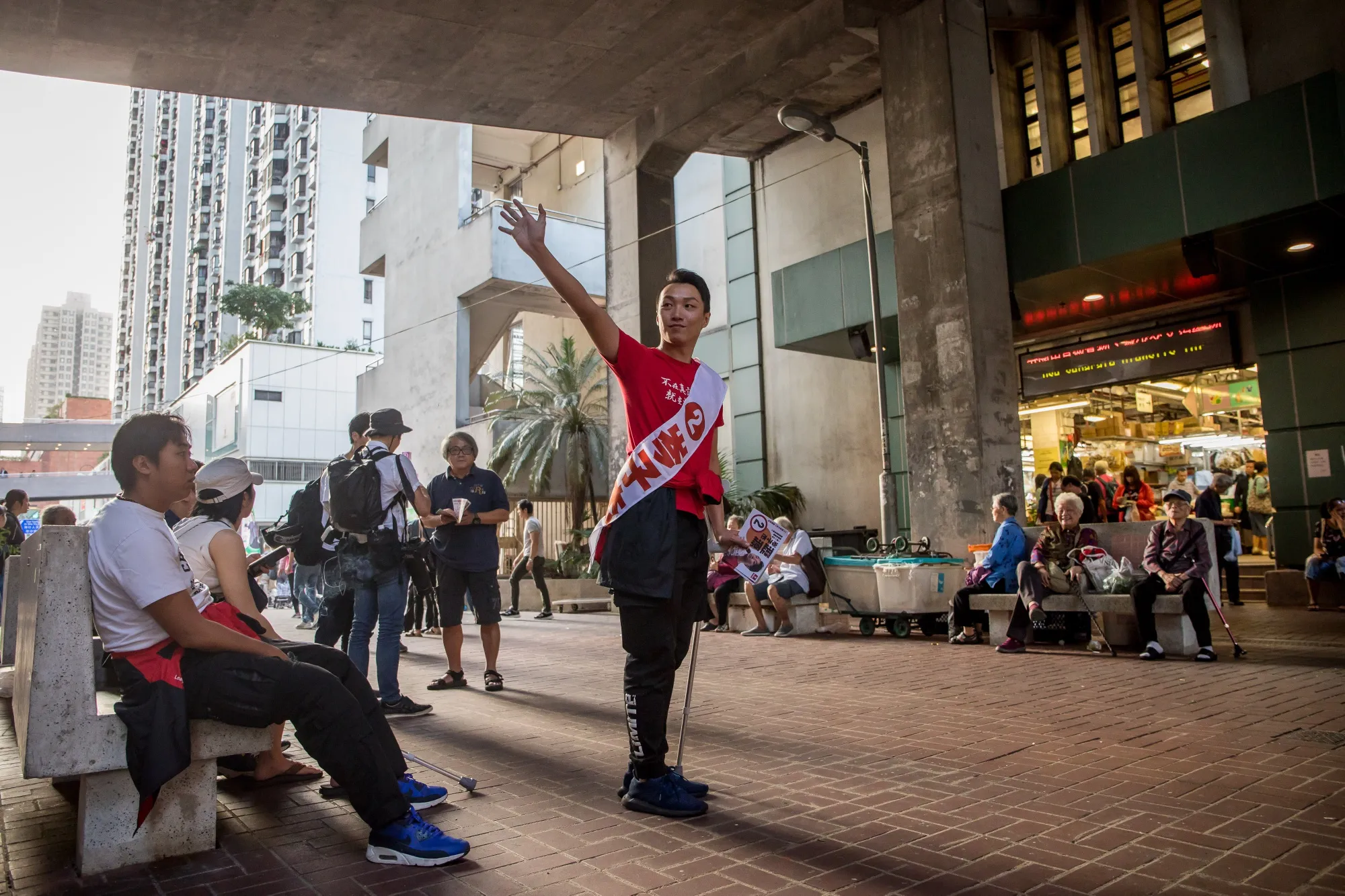 Jimmy Sham&nbsp;in Hong Kong, China, on&nbsp;Nov. 23.