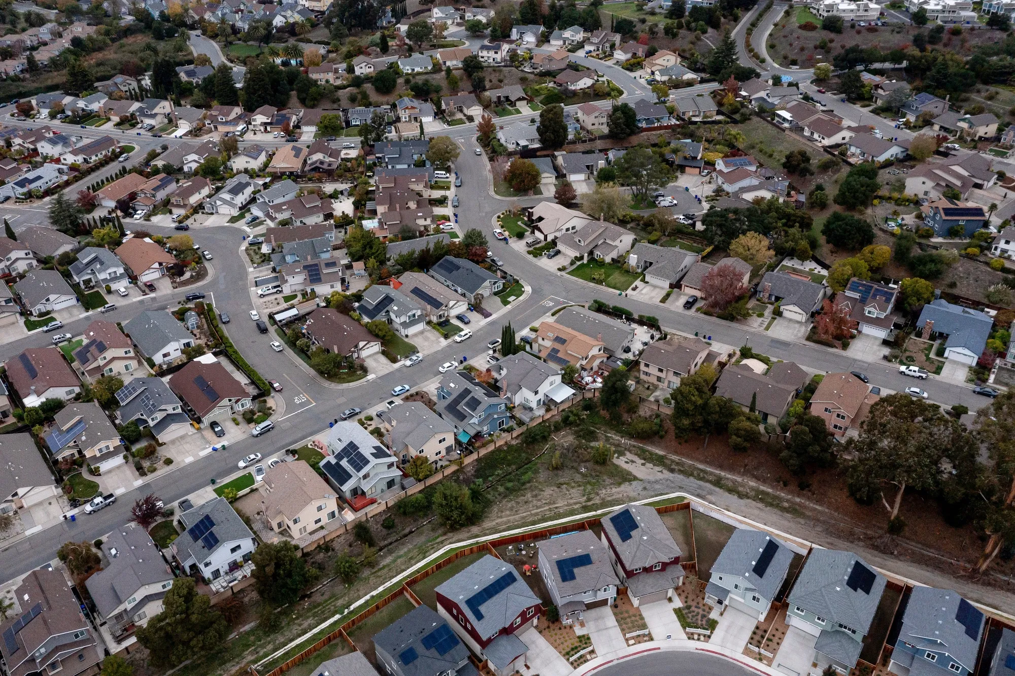 Homes in Hercules, California.