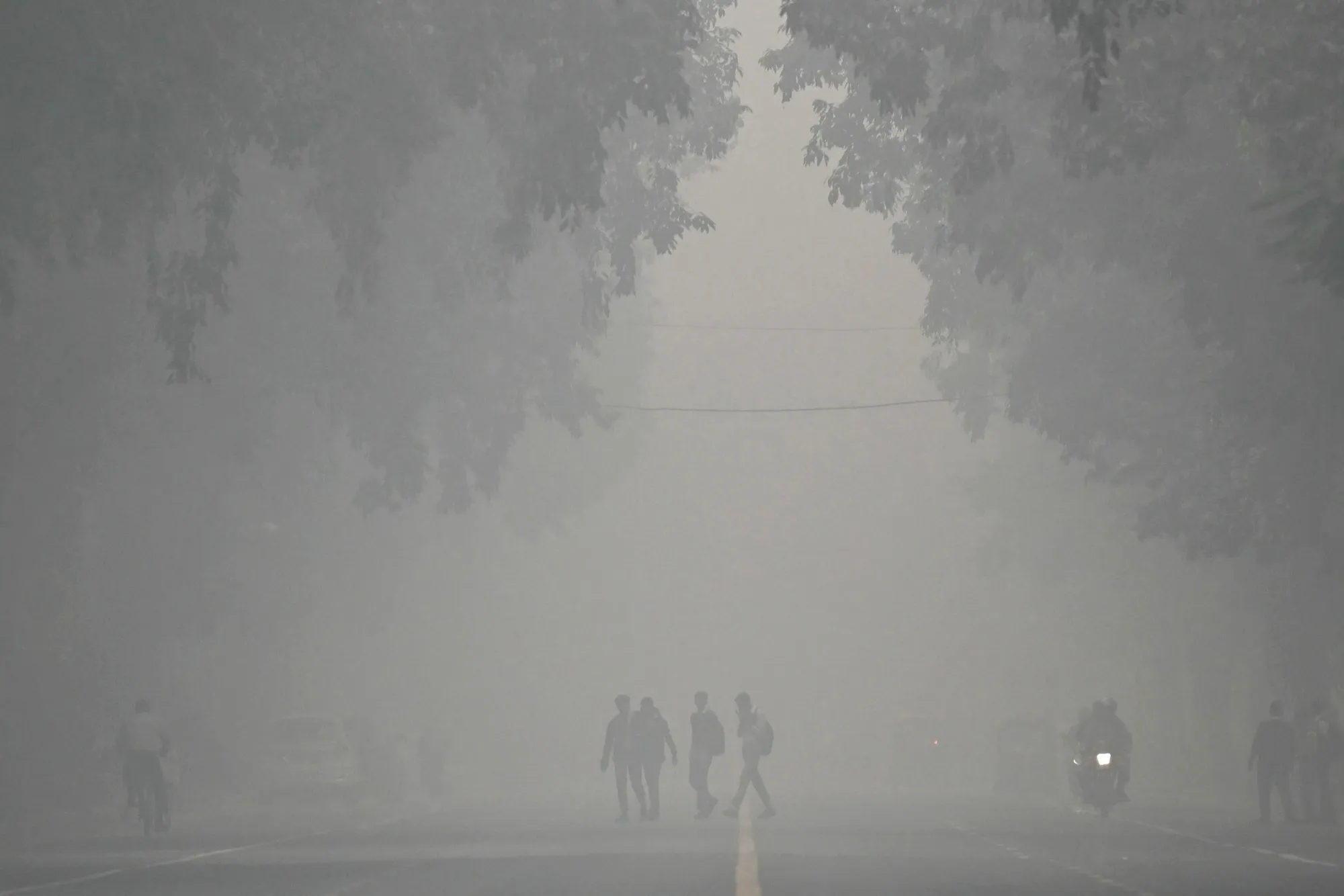 A cold smoggy morning in New Delhi on Nov. 18.