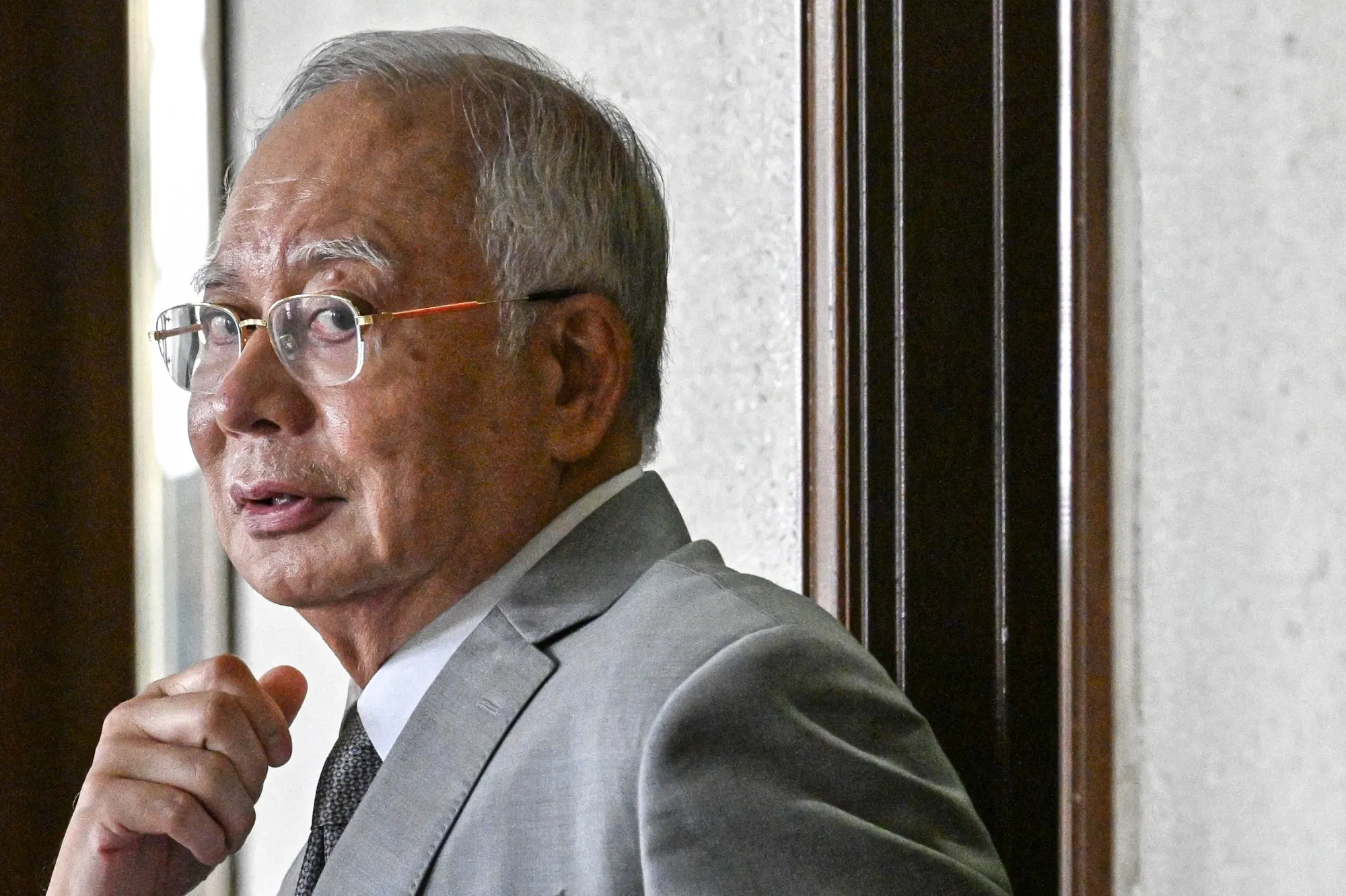 Najib Razak at the Kuala Lumpur High Court in April. 