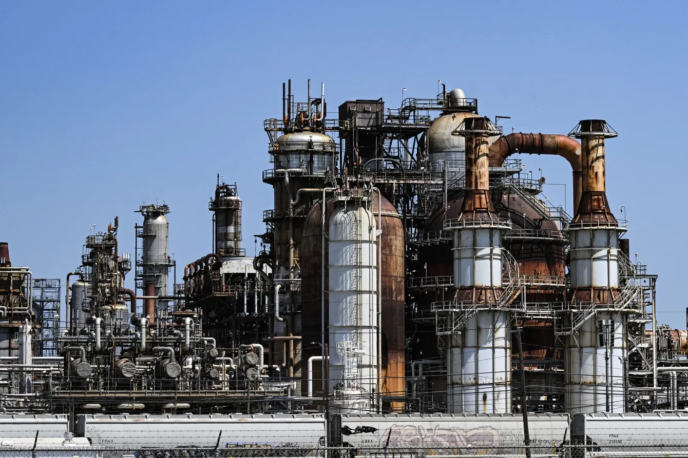The LyondellBasell refinery near the Houston Ship Channel in Houston, Texas.