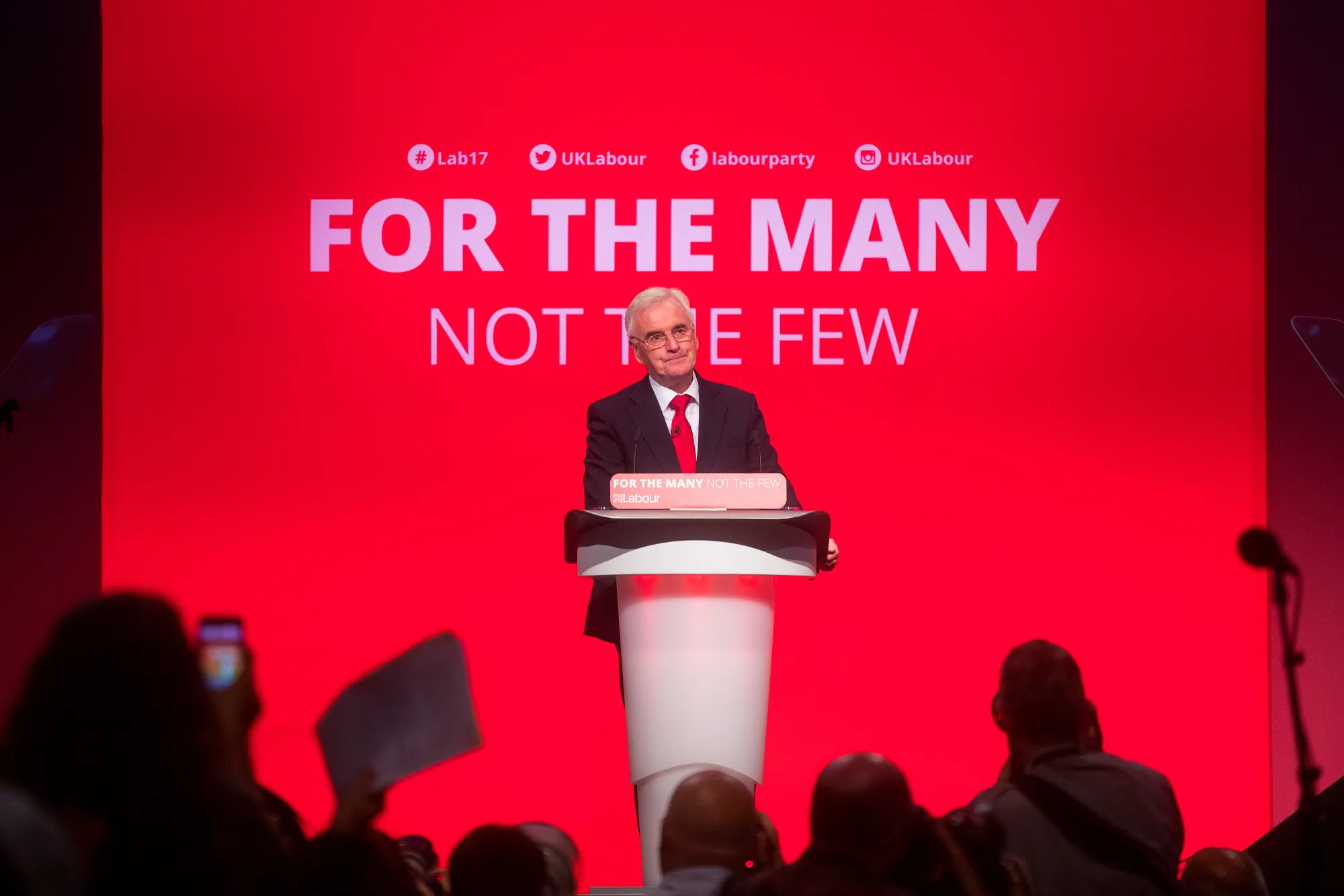 John McDonnell speaks on Sept. 25.
