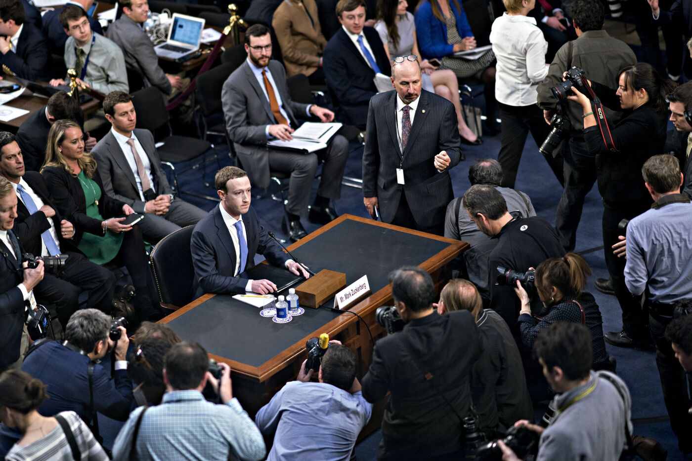 Facebook CEO Mark Zuckerberg Testifies Before The Senate Judiciary And Commerce Committees