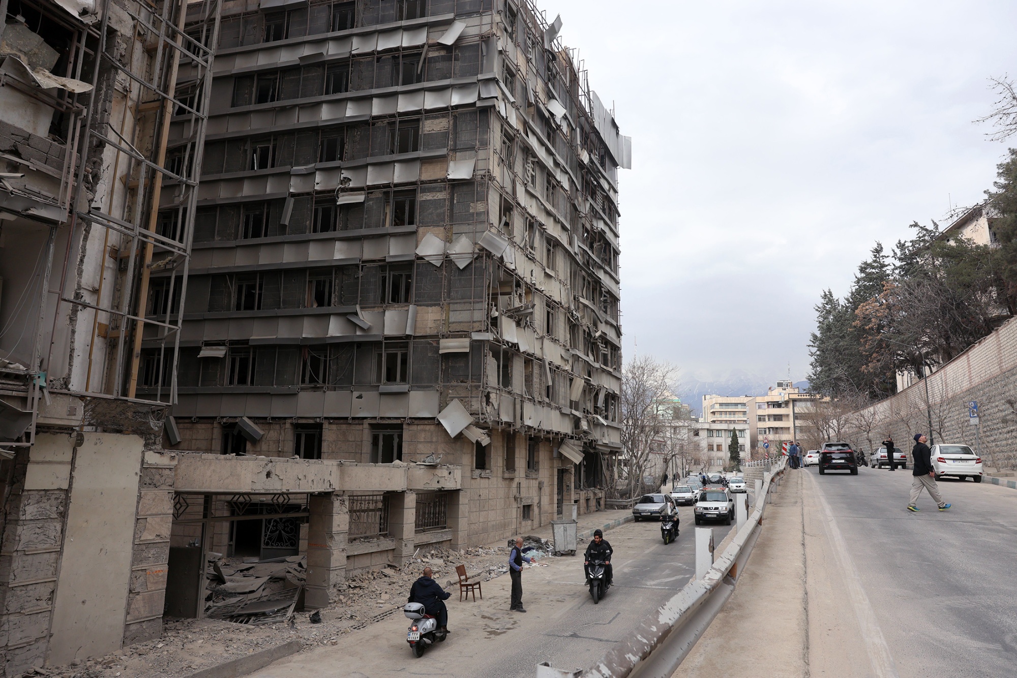 3月2日，德黑兰受损的甘地医院。