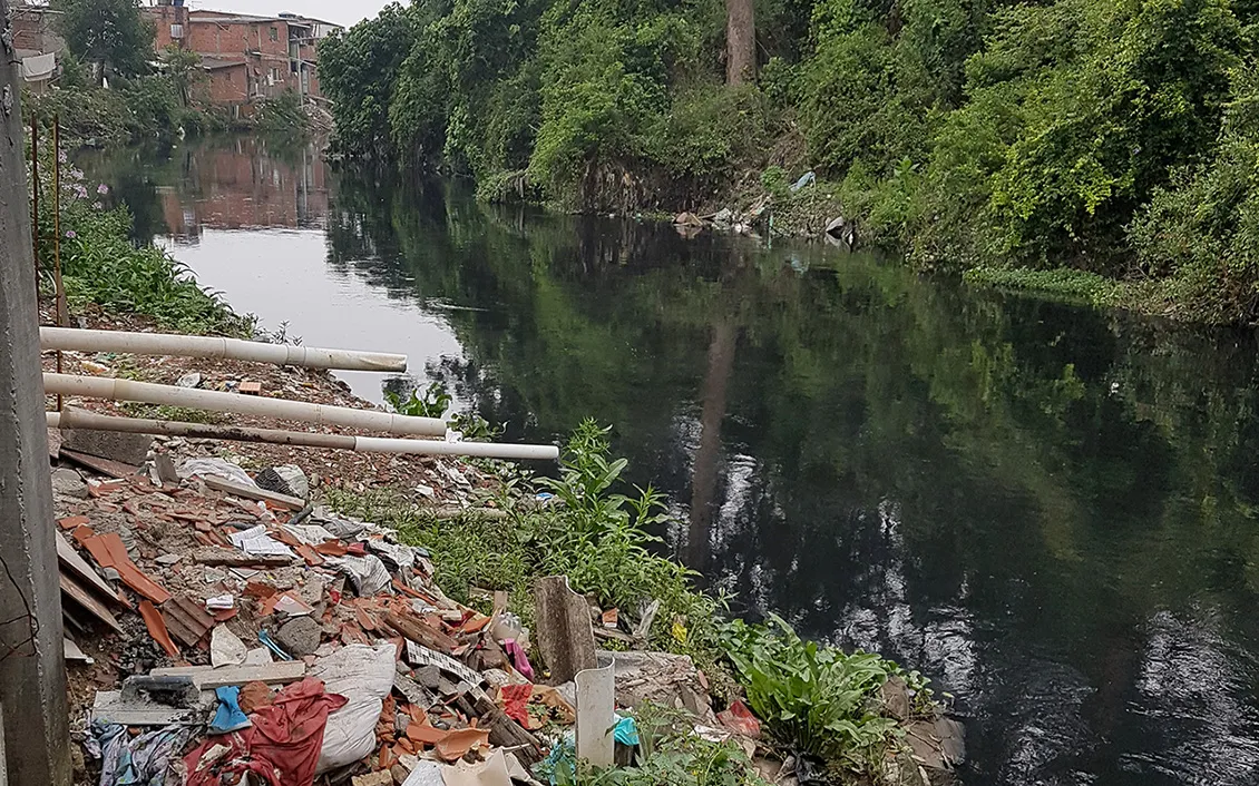 The Tiete river, from Chacara tres meninas.