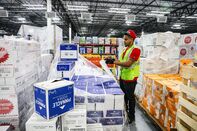 Inside A Distribution Center As CPI Figures Released