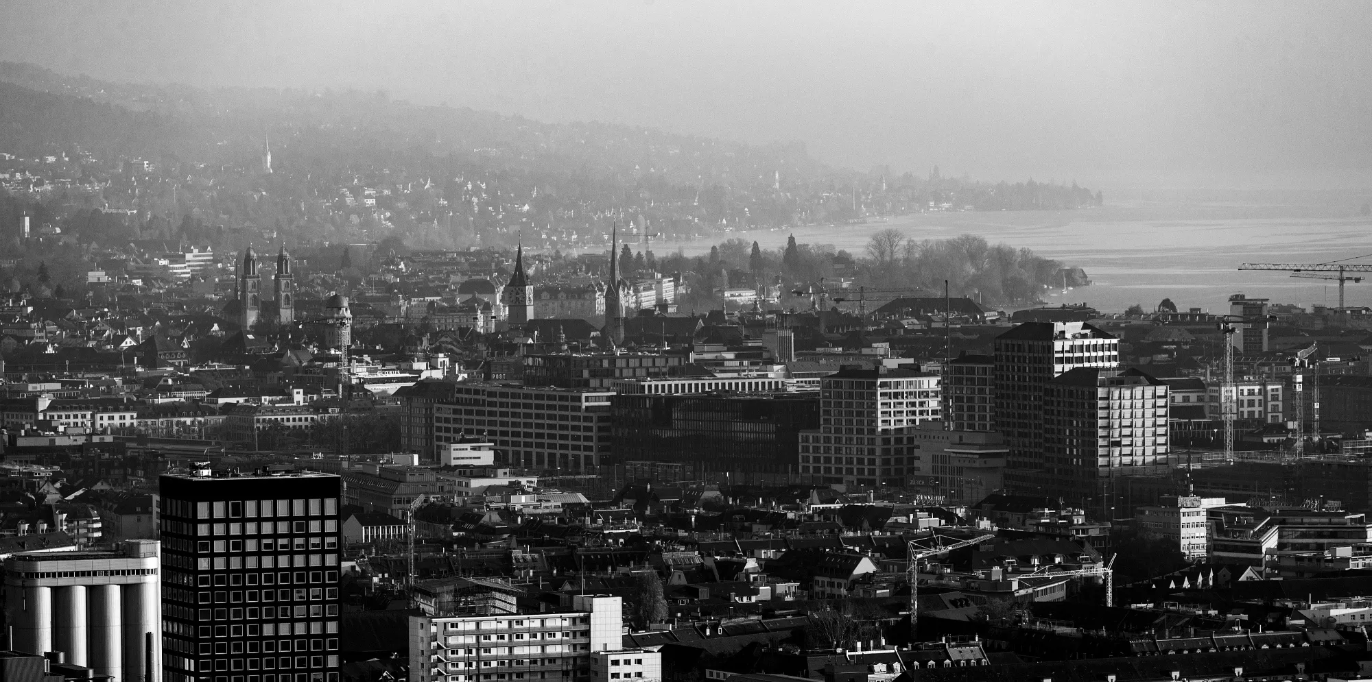 The Zurich skyline.
