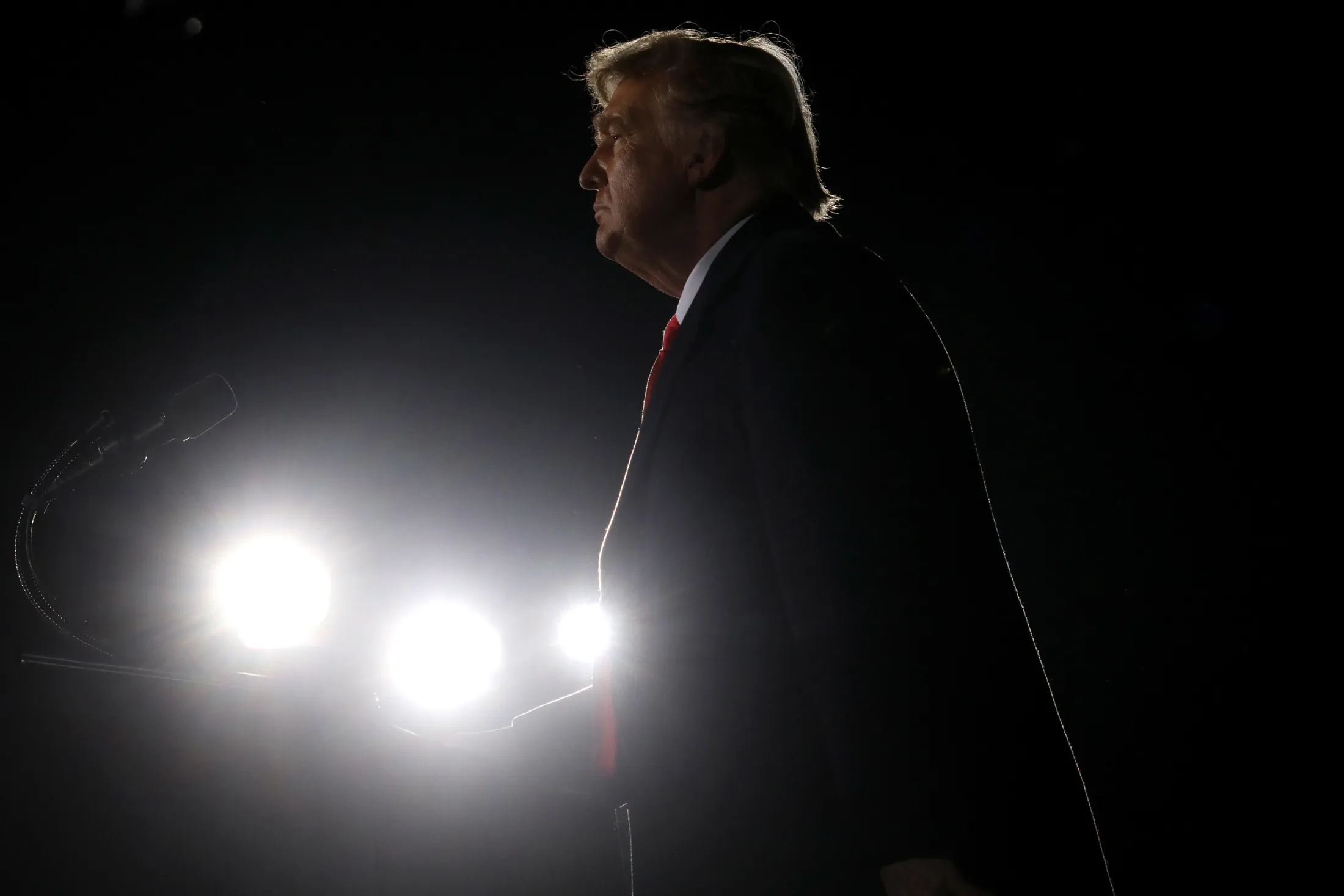 Donald Trump at a rally in&nbsp;2021.