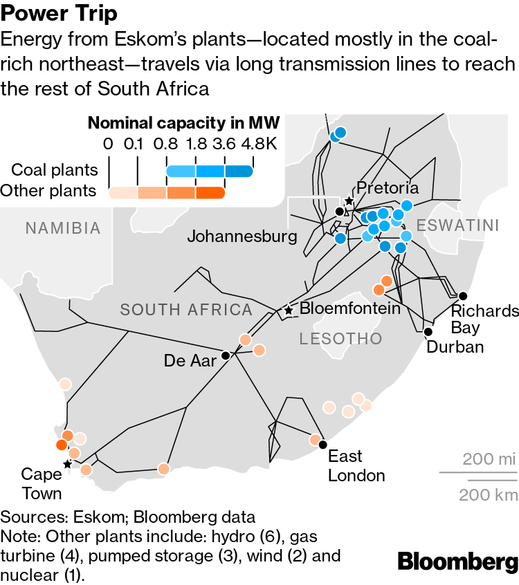 South Africa Power Cuts Today Reveal Climate Politics Gone Wrong - Bloomberg