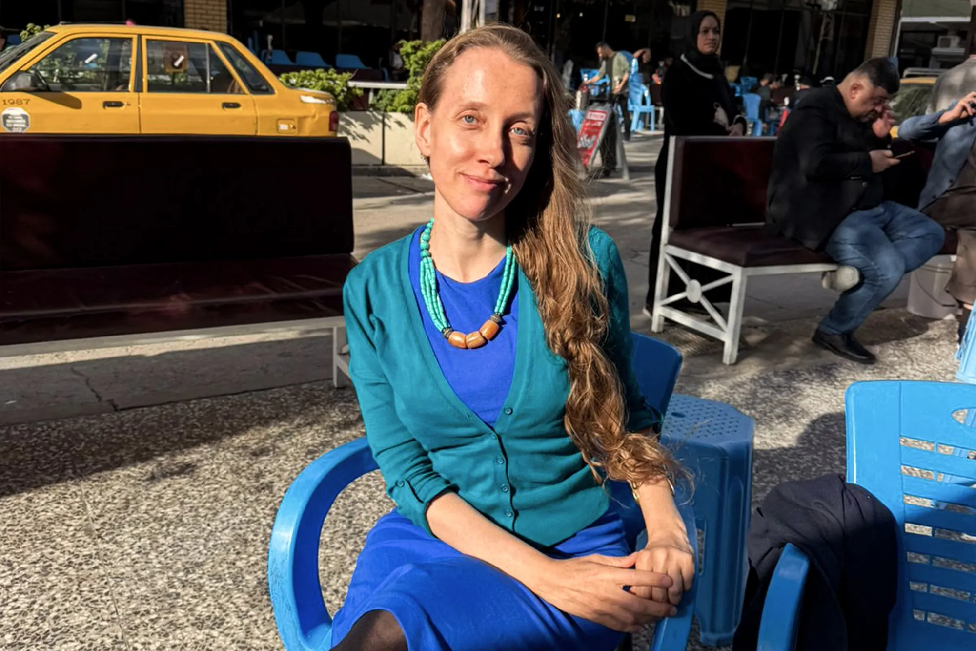 Shelly Kittleson&nbsp;in Baghdad on March 31.