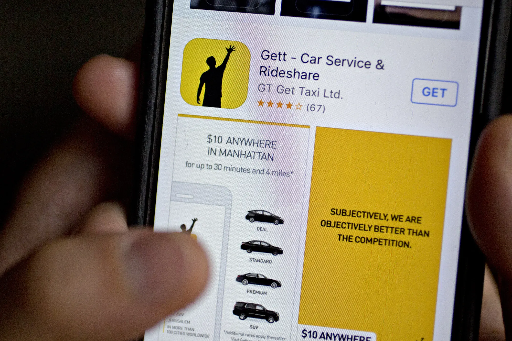 The Gett Inc. application.