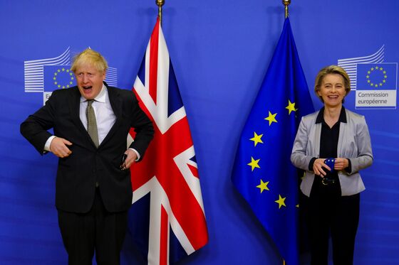 Johnson and Von Der Leyen Seek Brexit Breakthrough at Dinner