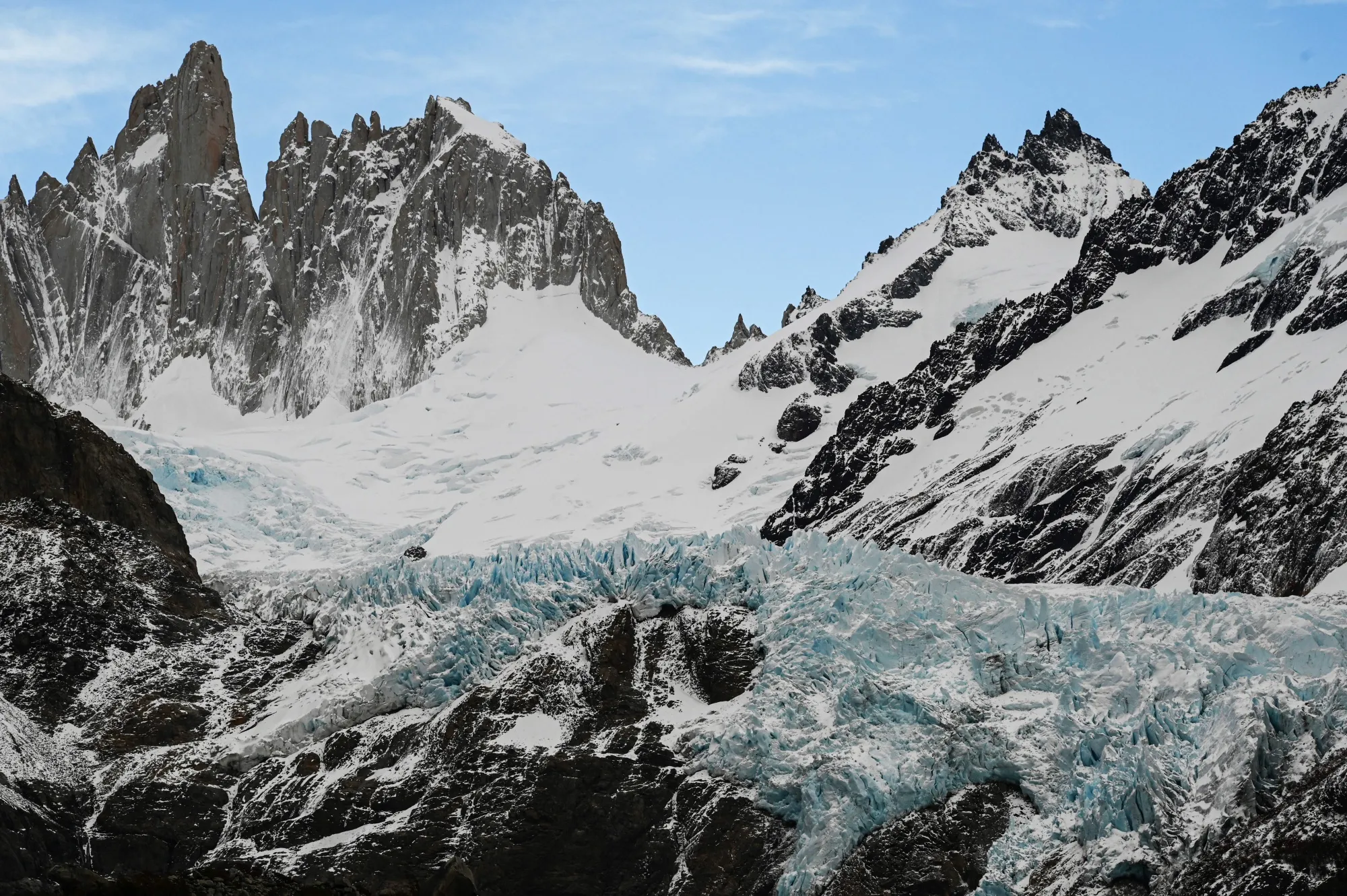 The Piedras Blancas Glacier near El Calafate, Argentina in March 2023.