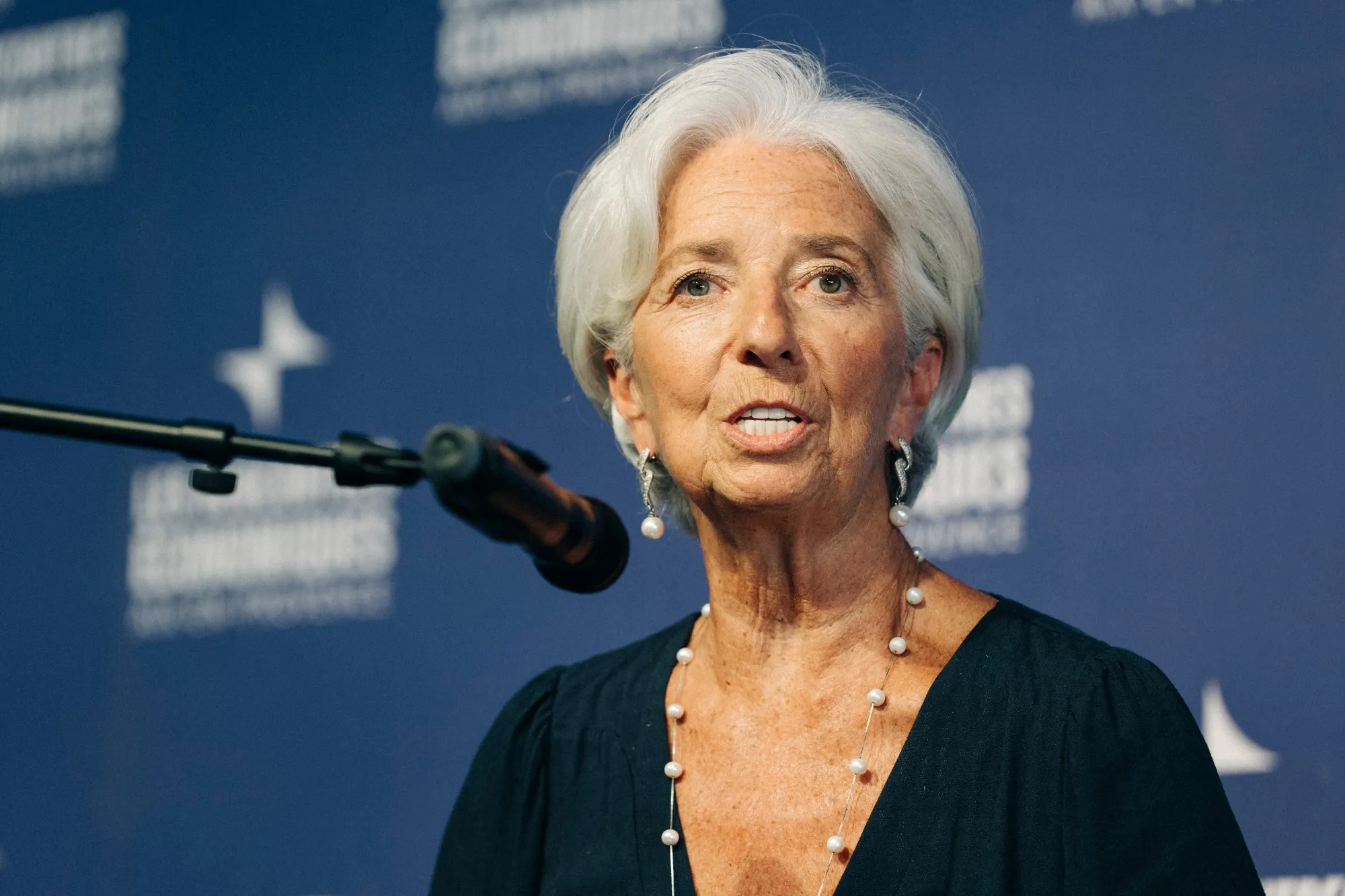 Christine Lagarde at the Aix-en-Provence Economic Conference.
