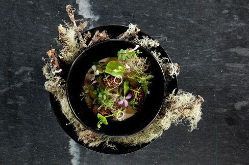 Forager's Stew at The Restaurant at Meadowood.