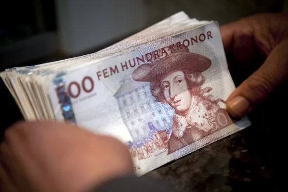 The krona is looking up.
