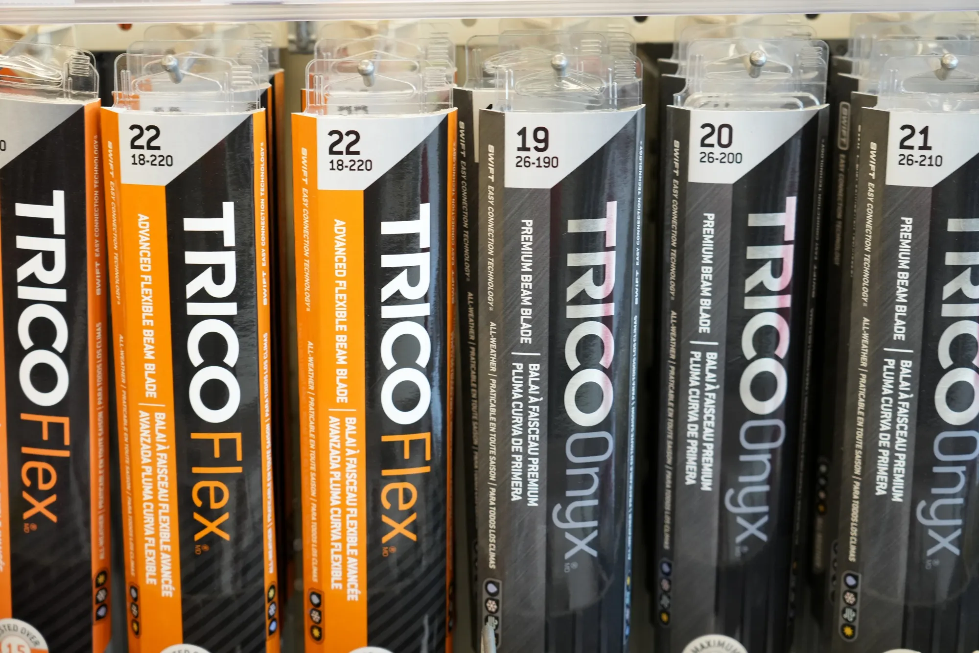 Trico wiper blades at an auto parts store in Provo, Utah, US, on Monday, Sept. 29, 2025. 
