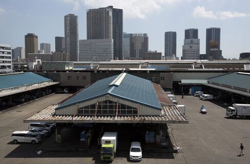 Tsukiji Market in Tokyo.