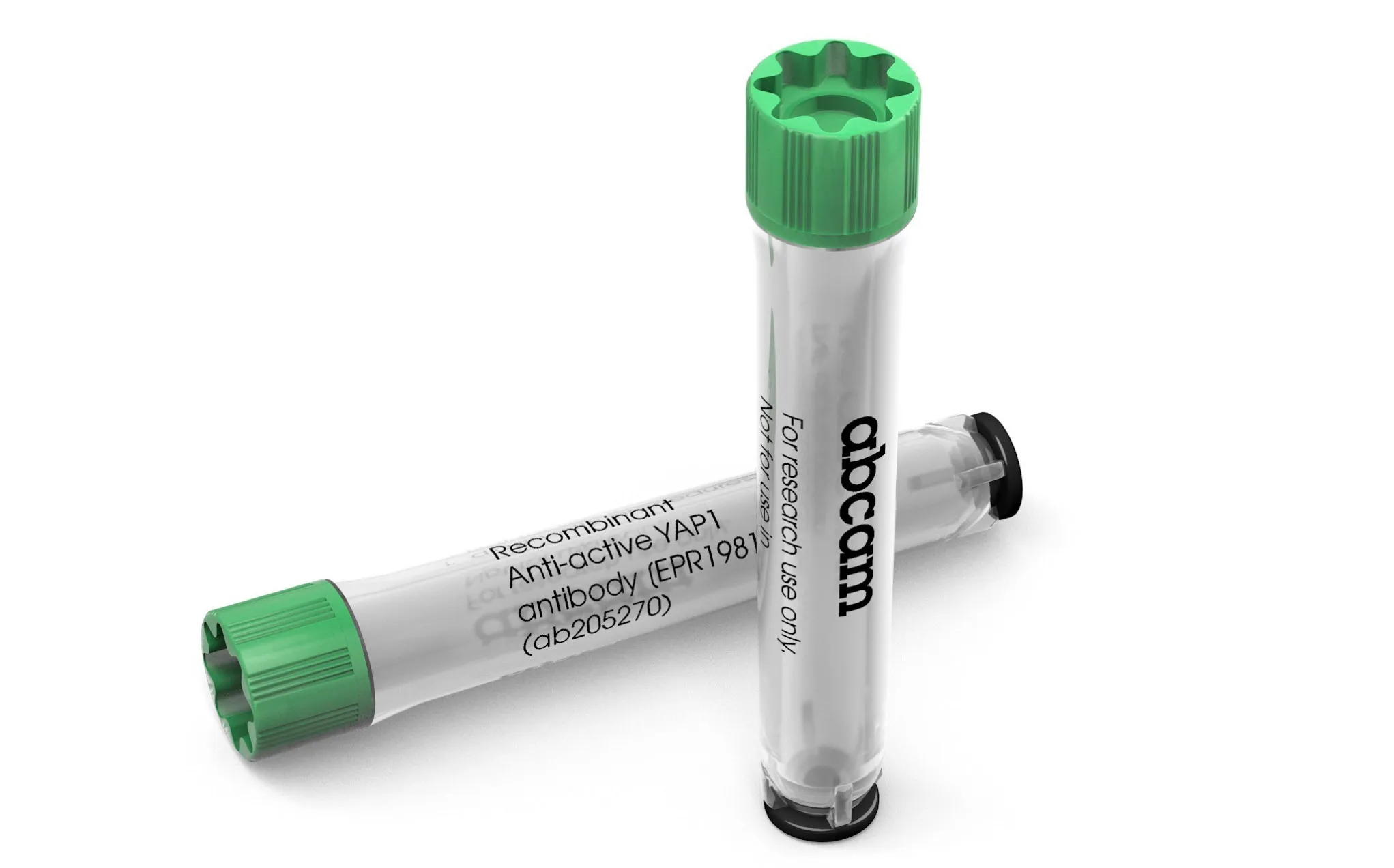 Abcam research vials for antibodies.