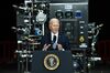Joe Biden speaks at Pvizer Kalamazoo Vaccine Manufacturing Site in Portage, Michigan, on February 19th.