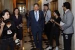 Joe Manchin walks through the US Capitol building on Aug. 6.