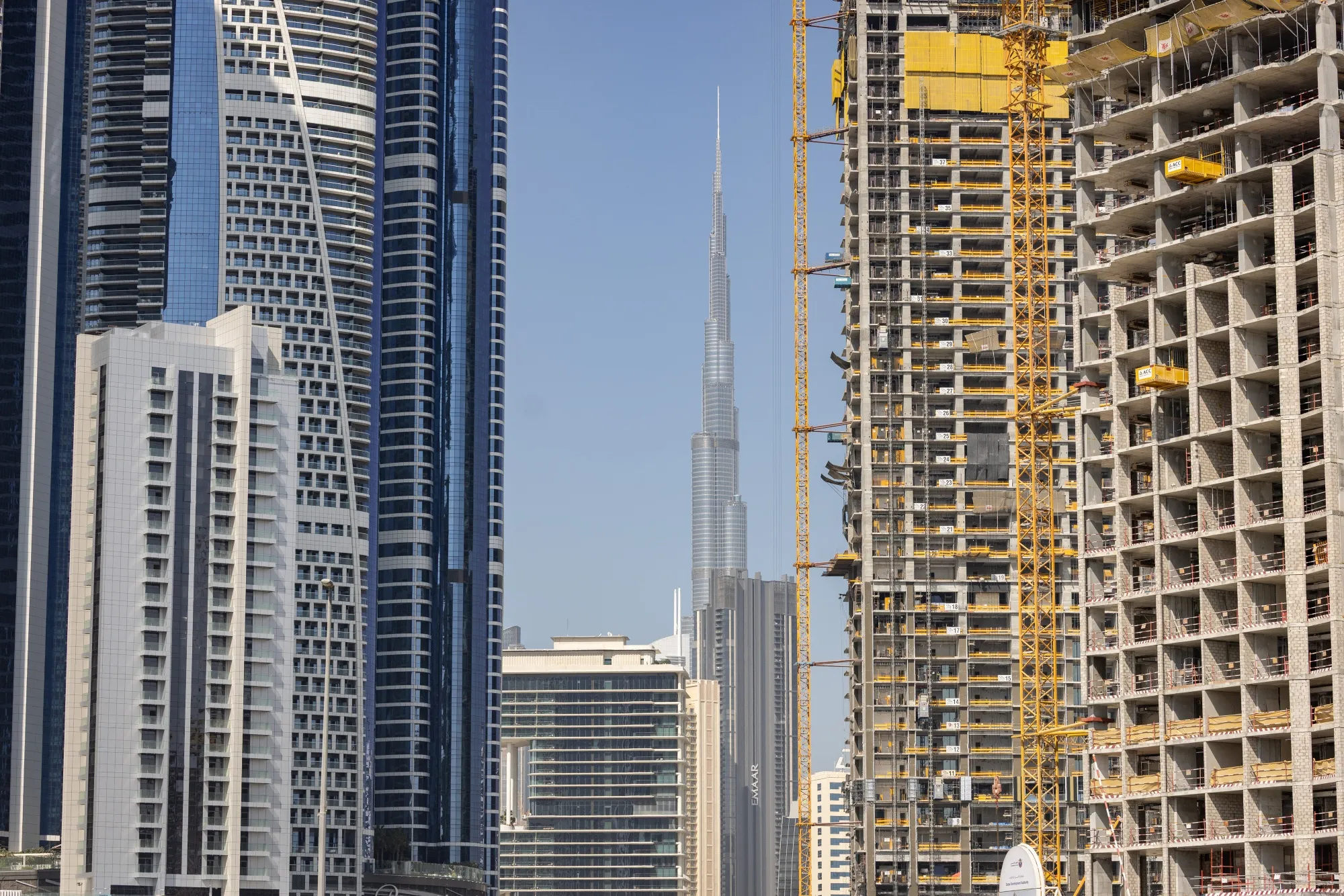 A construction site in Dubai.