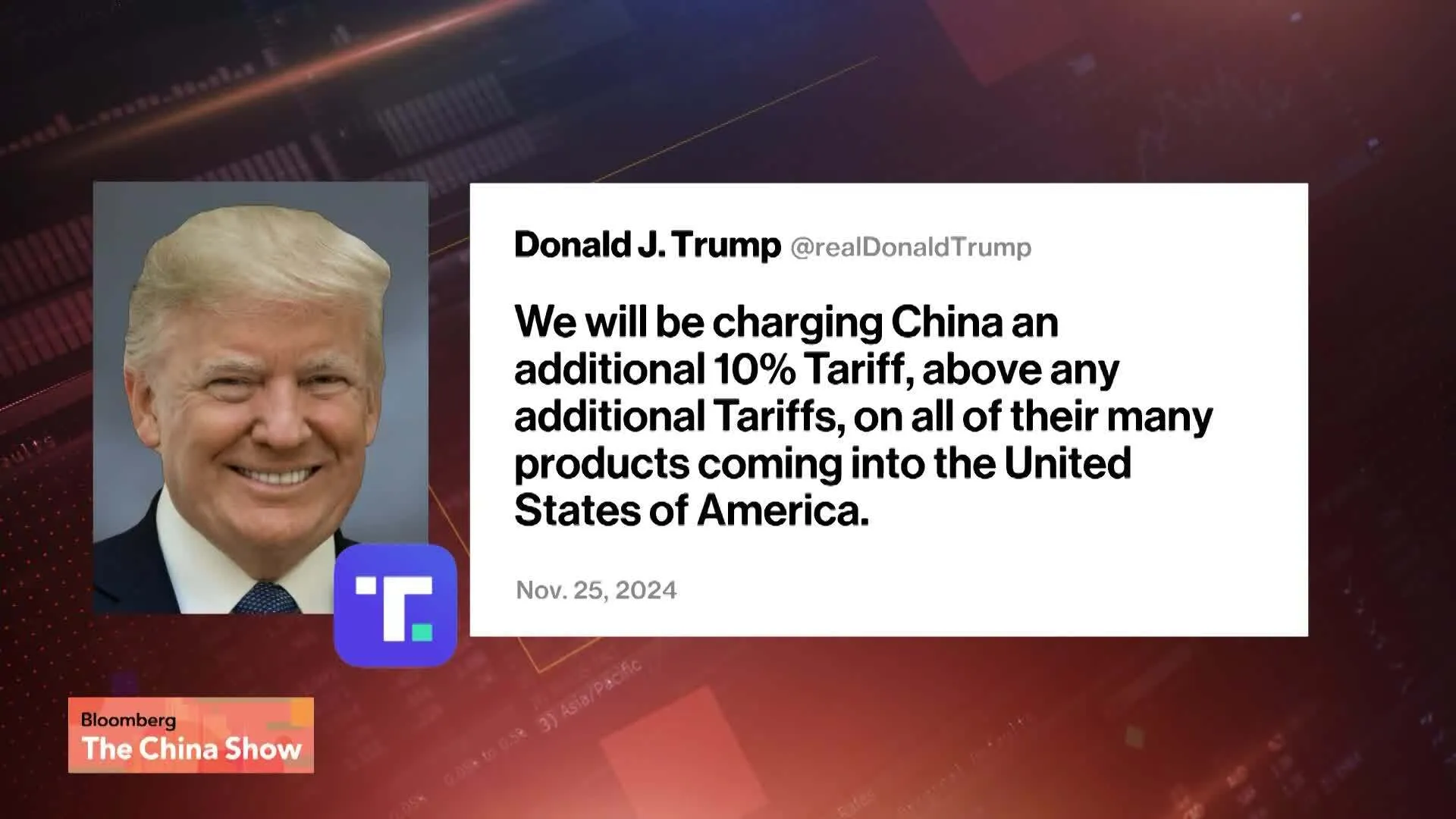 Watch Donald Trump Plans New Tariffs on China, Canada and Mexico ...