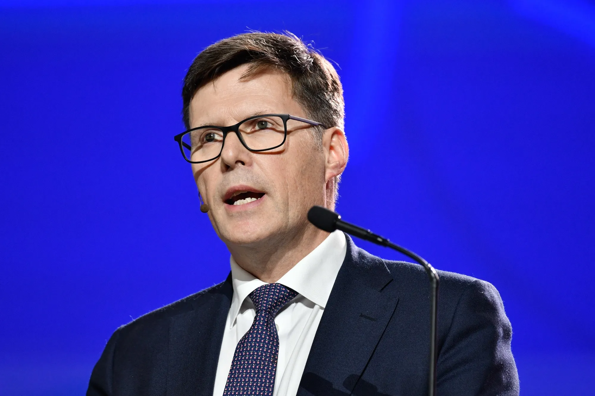 Anglo American Plc Chief Executive Officer Duncan Wanblad speaks at the B20 South Africa 2025 summit in Johannesburg, South Africa, on Nov. 19.